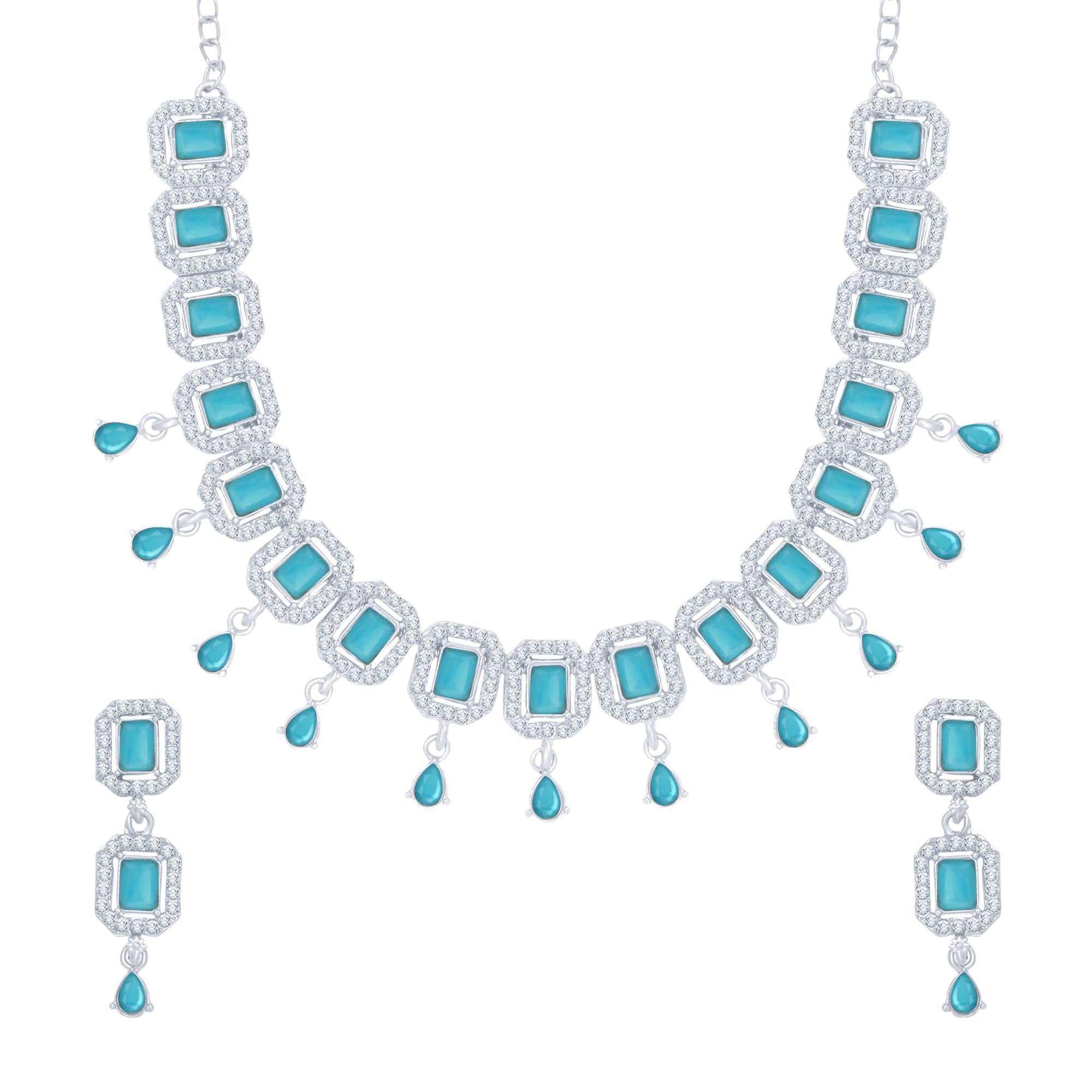 See full amazon price history chart for Atasi International Silver Plated Pastel Blue Cystals Jewellery Set with Earrings for Women (RB5505) Atasi International Silver Plated Pastel Blue Cystals Jewellery Set with Earrings for Women (RB5505) (B0BZL5JKPJ) Amazon Price History, Amazon Price Tracker