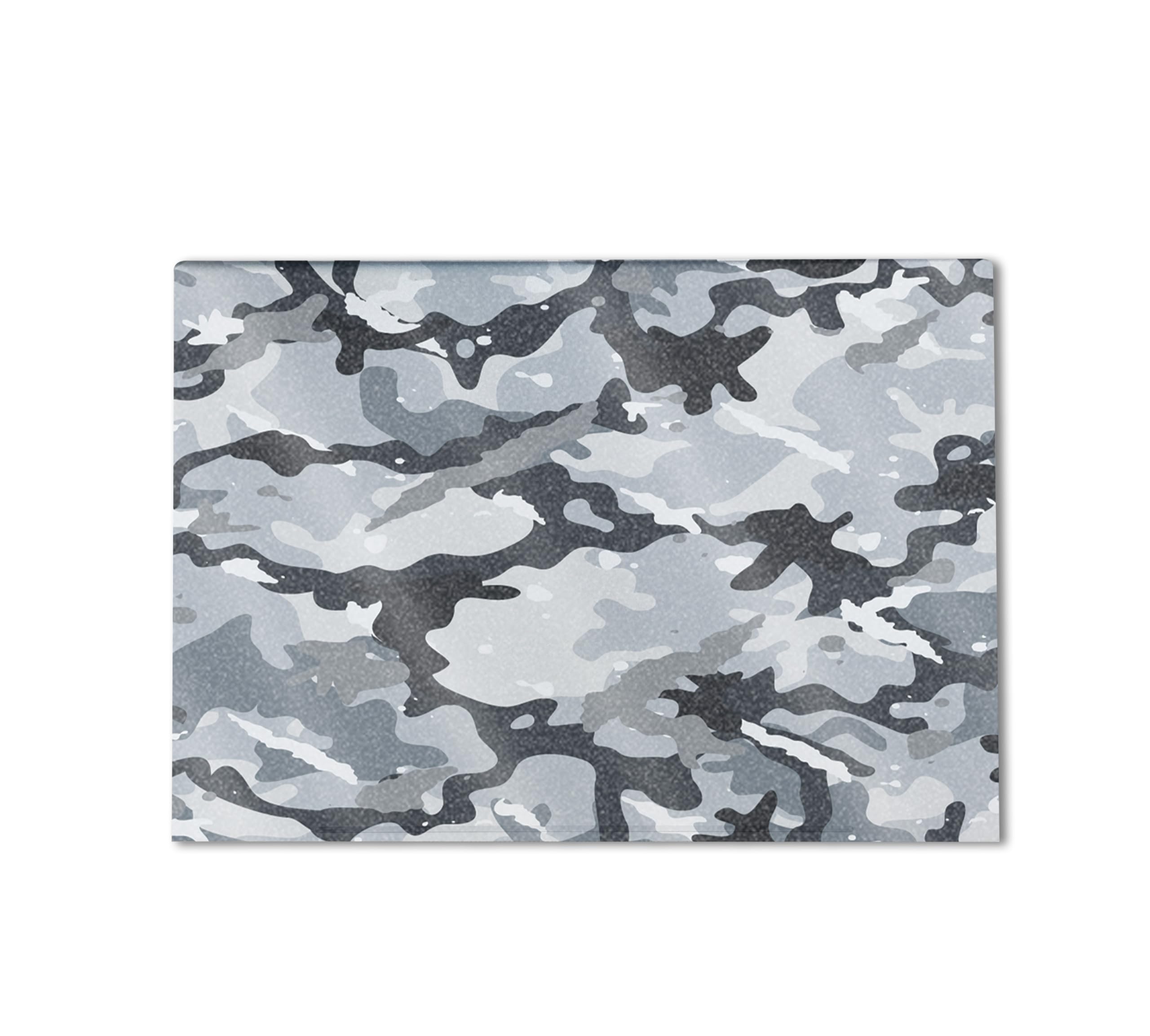 Glossy Glitter Gaming Skin Compatible with HP Envy x360 16” (2023) - Gray Camouflage - Premium 3M Vinyl Protective Wrap Decal Cover - Easy to Apply | Crafted in The USA by MightySkins