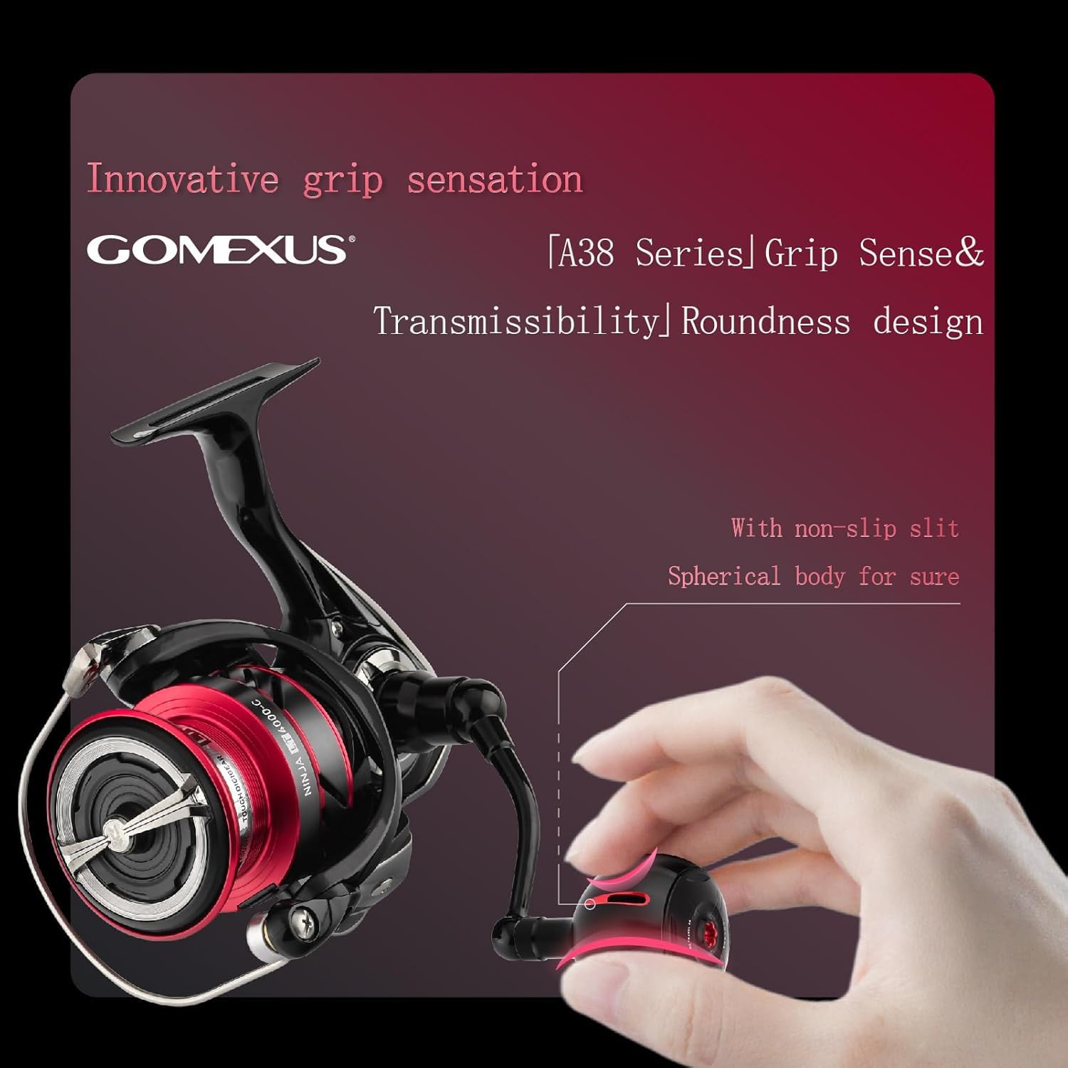 Bouton De Moulinet Gomexus AS30BKSR – Alu Noir/argent 30mm – Pour Shimano A Et Daiwa S