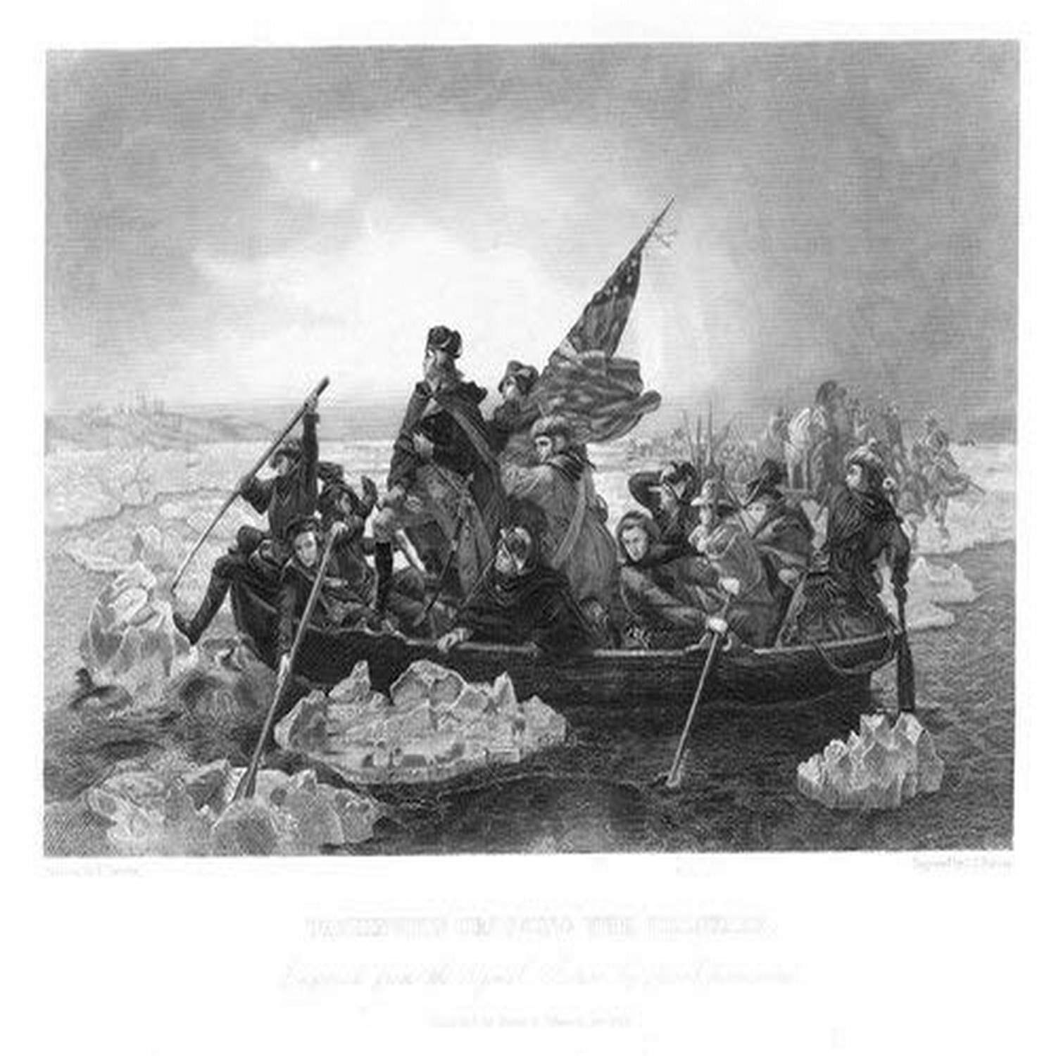 George Delaware El General George Washington Cruzando Delaware 10 De Los Presidentes