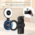 ULANZI JJ03 Magnetic Phone Tripod with Remote Control, 3-in-1 Selfie Handle with 360° Rotation Extendable Stand for Android iPhone