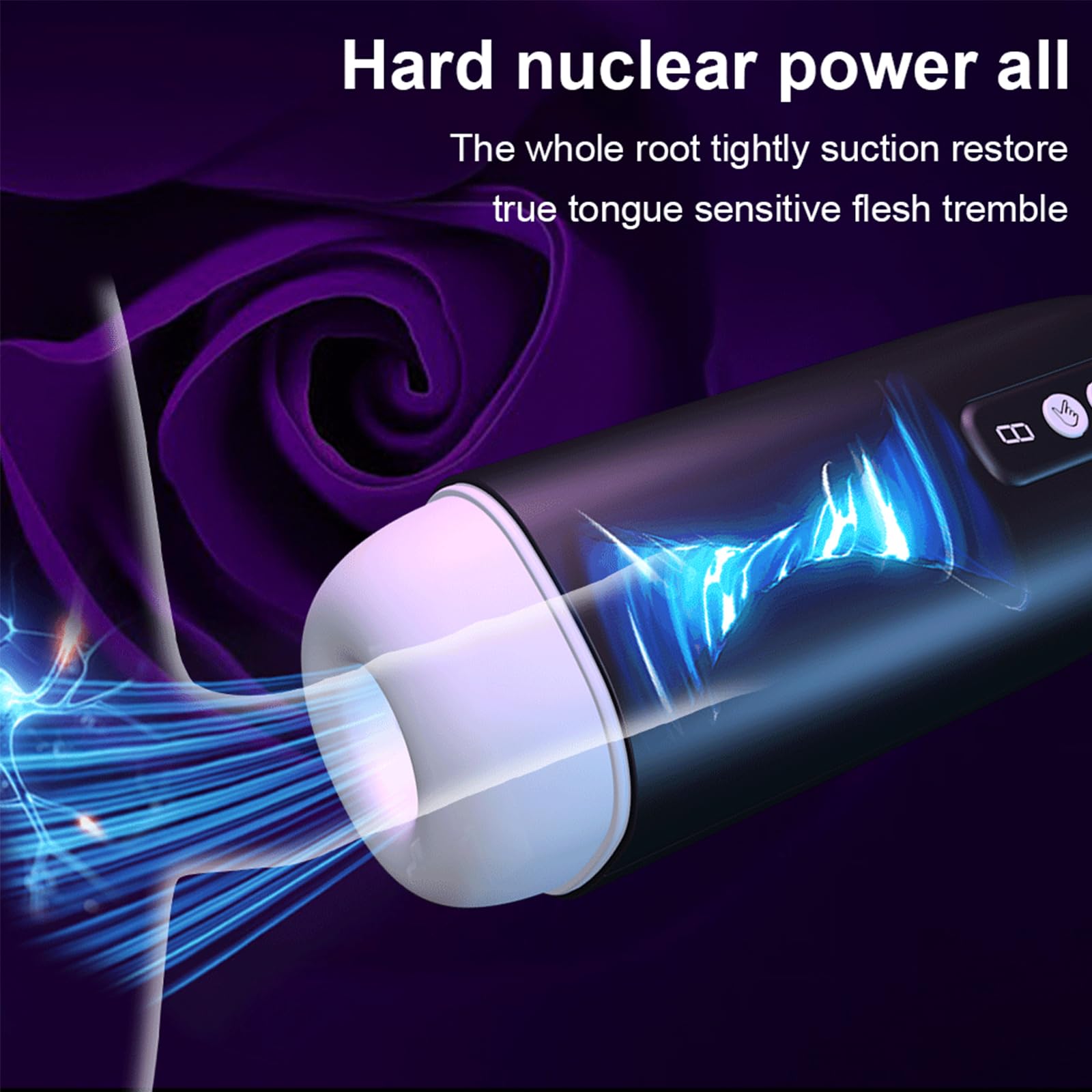 Elektrischer Masturbator für Männer, Freisprech Becher für Männer, Aussprache Funktion, 8 Saug- + 8 Vibrationsmodi, Masturbations-Sexspielzeug für Männer