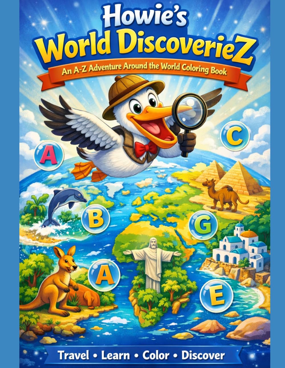 Howies' World DiscoverieZ: An A-Z Adventure Around the World Coloring Book