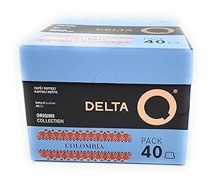 krider- Seleccion Intensidad 8 - Cápsulas de Café Molido Colombia - compatible con cafeteras Delta Q - Espresso Intenso con Notas florales - Molido Natural -Pack de 40 Cápsulas, 220g