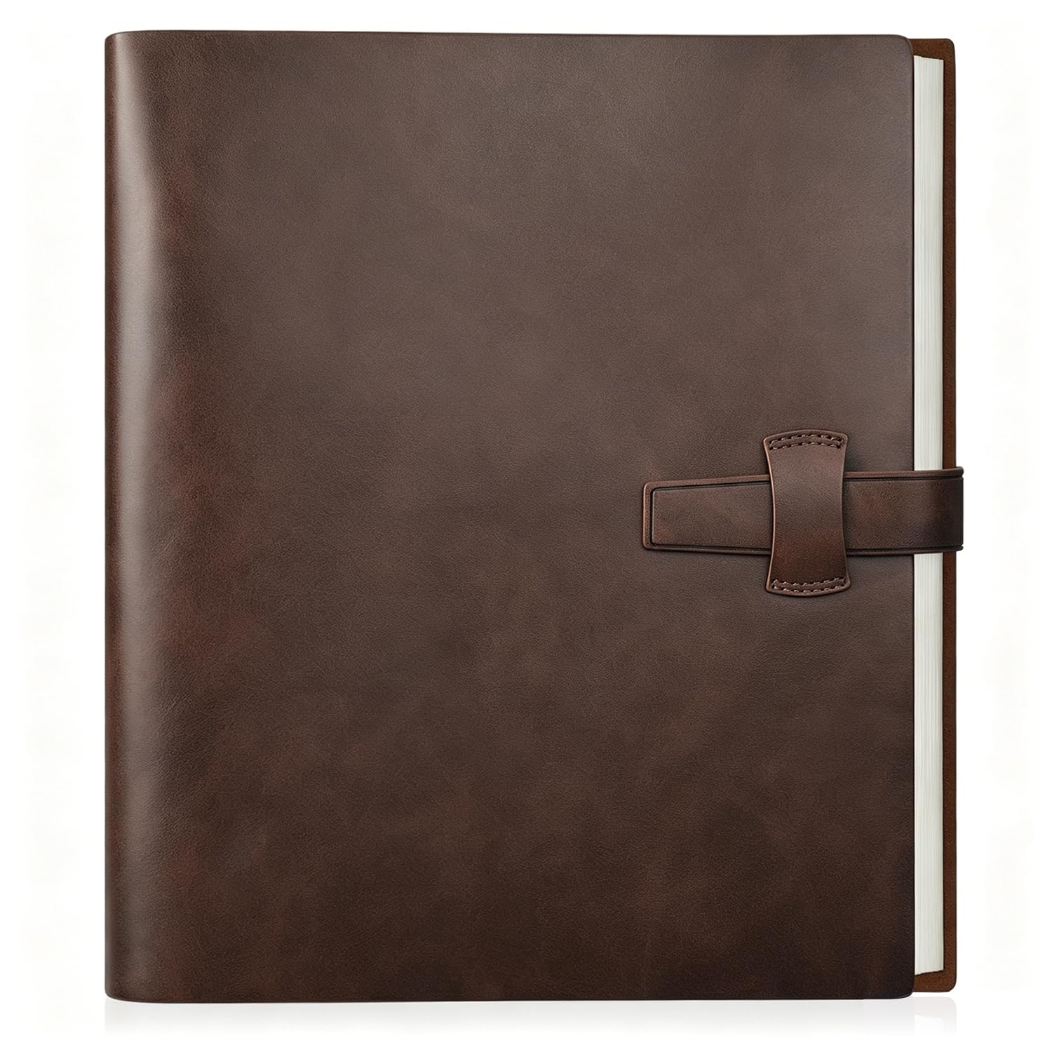 Album photo cadeau d'anniversaire de mariage en cuir marron pour souvenirs de famille
