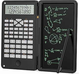 LMAIVE Scientific Calculators, Calculators 12-Digit Calculator with Writing Tablet, Foldable Financial Calculator, LCD Dual Display Desk Calculator Pocket Calculator for School Office