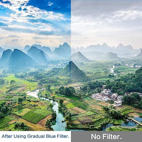 Miniatura 4 de Kit de filtros de color graduados de 1.929 in, 9 piezas de filtro de lente de color gradual juego de accesorios para cámara réflex digital Canon
