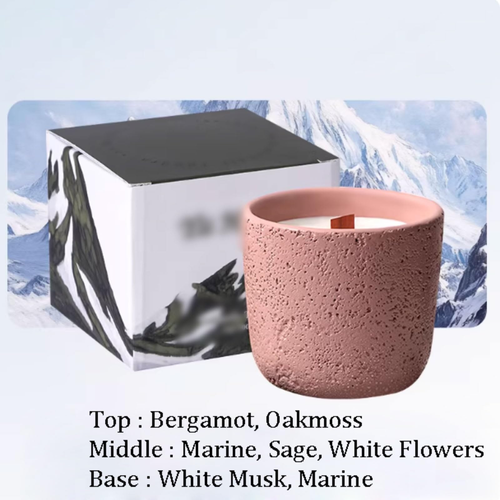 Compacto Velas de cerámica for aromaterapia Natural, velas de larga duración hechas con cera de soja y aceites esenciales, decoración elegante for el hogar no es picante(Pale Red)