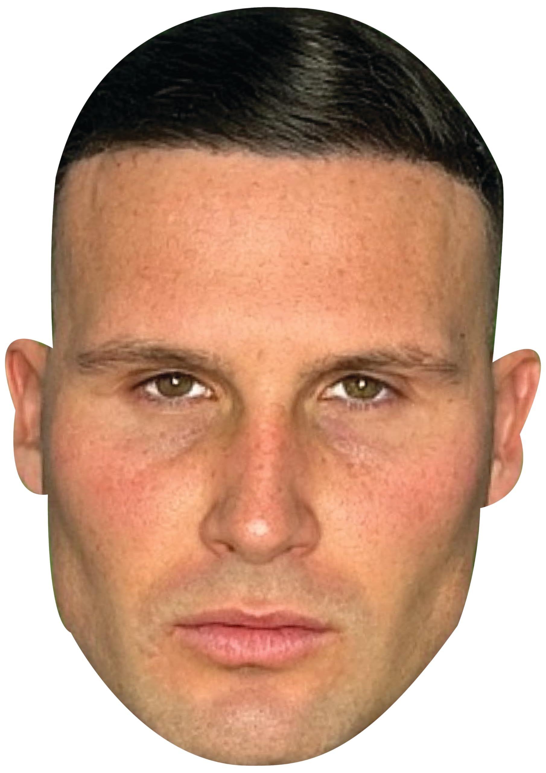 FoxyPrinting Gymskin Face Mask – Funny Realistic Skin Tone Celebrity Card Mask for Stag Do, Hen Party, Fancy Dress & Costume Parties – Adult Novelty Face Mask