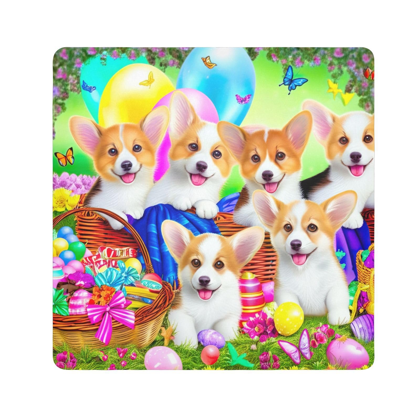 ODAWA Anti-Scratch Lens Wrapping Adorable Dogs Self-Adhesive Cloths 17.7