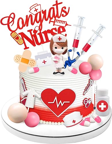 Miniatura 1 de 33 piezas de decoración para tartas de enfermería, estetoscopio de medicina, instrumentos médicos, decoraciones para médicos, médicos, enfermeras,