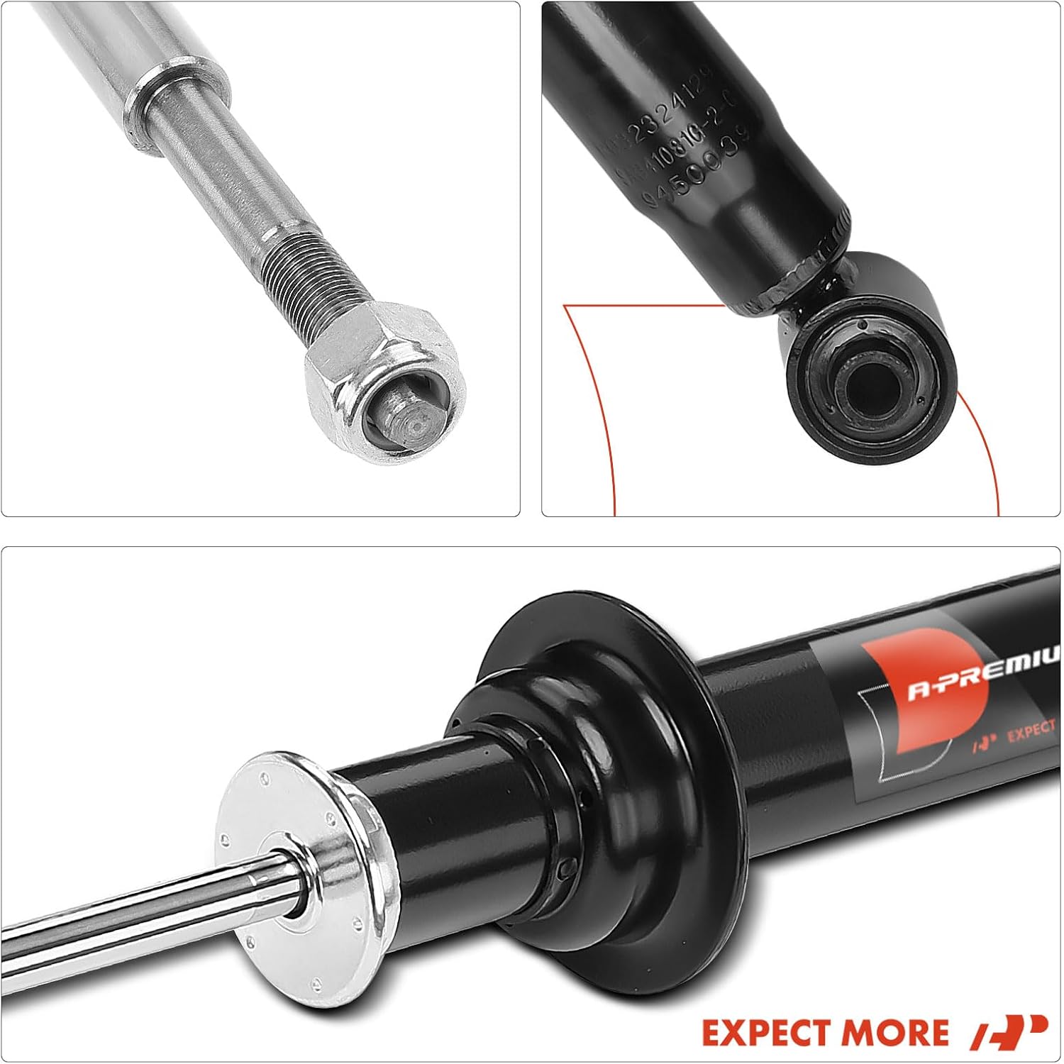 A-Premium Rear Pair (2) Shocks Struts Assembly Compatible with BMW E34 525i 1989-1995, 525iT 1993-1993, 530i 1994-1995, Driver and Passenger Side