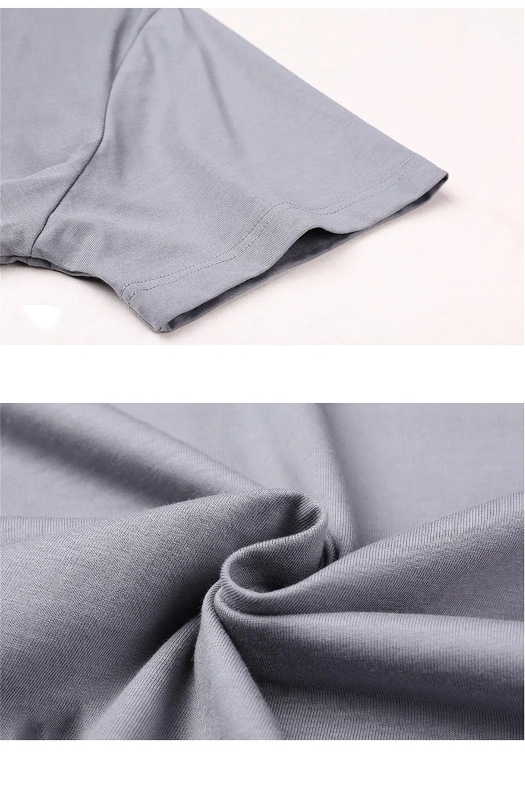 Męskie t-shirty bawełniane męskie z dekoltem w serek koszulki topy dekolt w serek jednolity kolor koszule męskie z krótkim rękawem