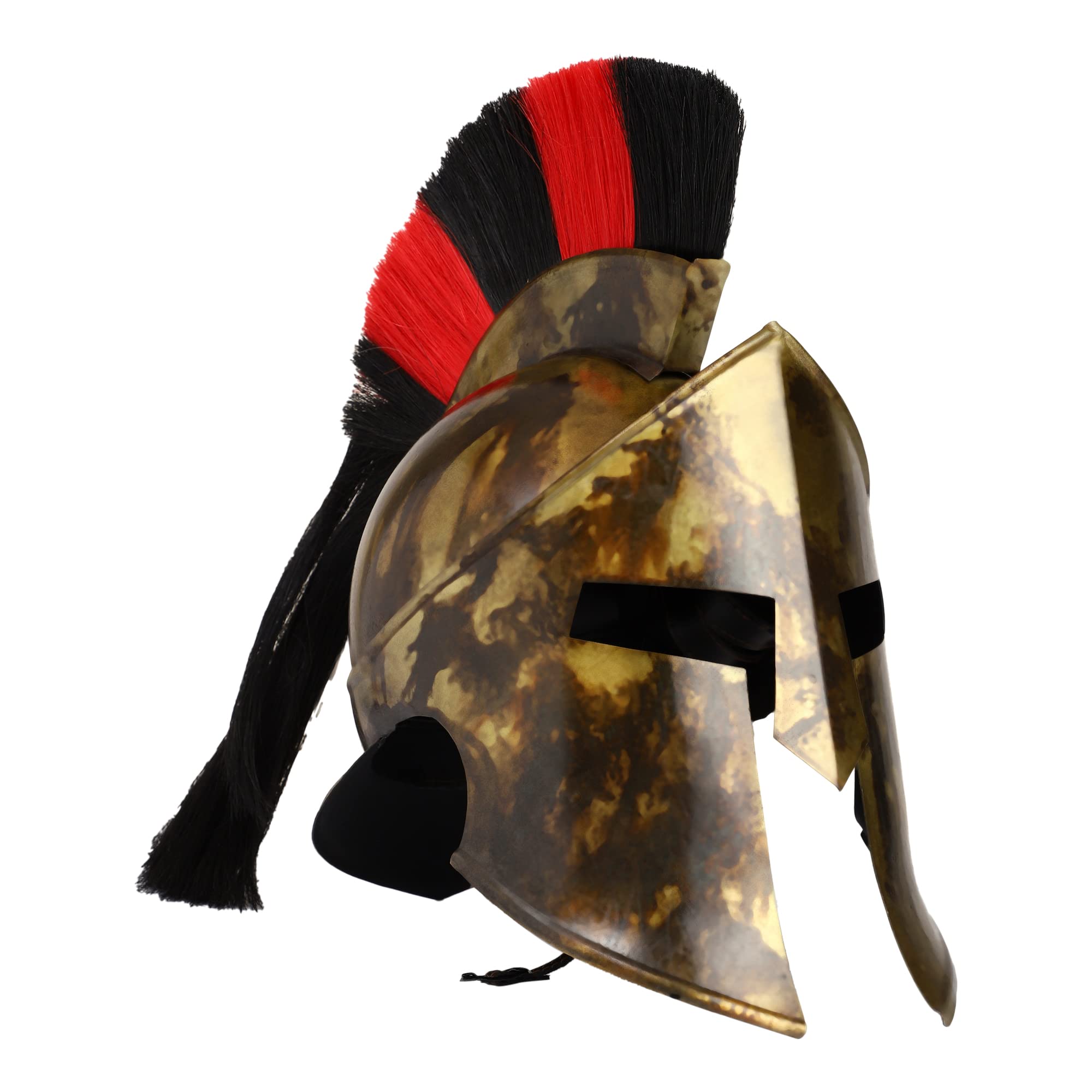Brainmart Casco medieval espartano armadura Rey Leónidas casco griego para adultos, casco romano de la película 300 con soporte, disfraz de SCA LARP Cosplay para hombres | Halloween y drama