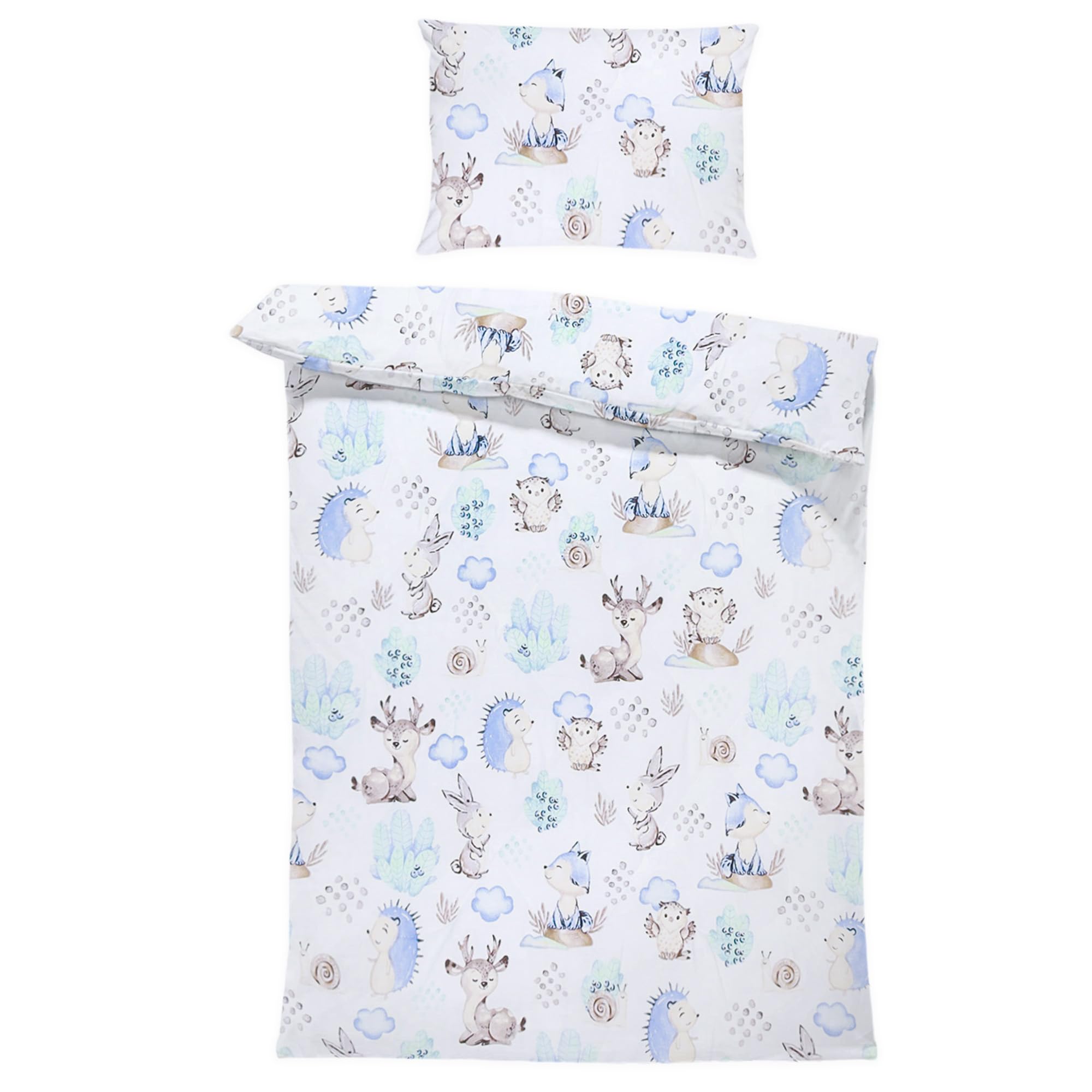 Totsy Baby - Funda nórdica Infantil (90 x 120 cm), diseño de Erizo para niños, Almohada de 60 x 40 cm, algodón — view 2