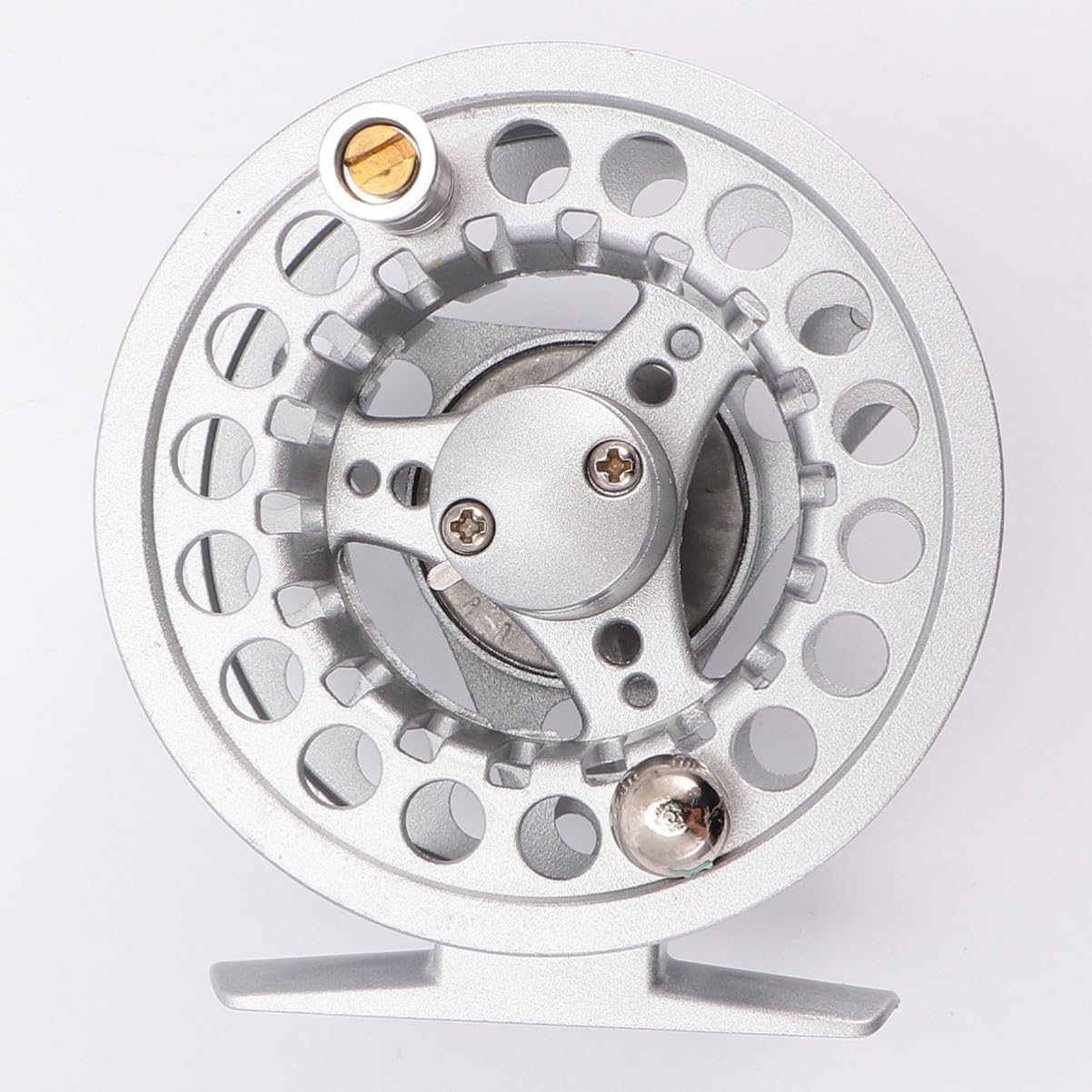 1Pc Large Fishing Reel Professional Fly Fishing Wheel for Ice Fishing Silver Easy to Use Durable Fishing Gear for Fishing Enthusiasts