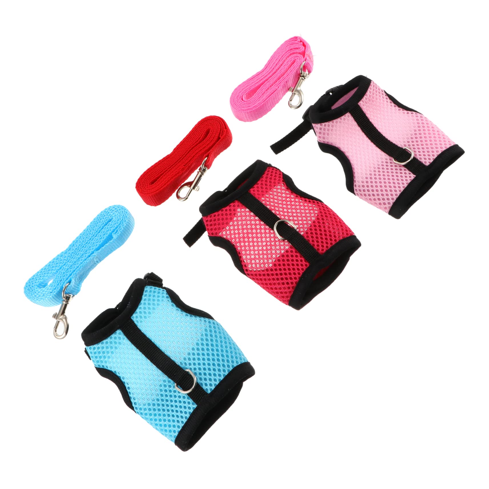 SUPVOX Set Di 3 Guinzagli A Forma Di Coniglio E Coppia in Materiale Morbido E Traspirante Per Furetti Ratti Porcellini Dindia Criceti Iguane Accessori Per Feste Per Animali Domestici