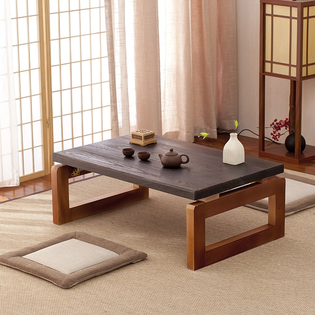 Tavolino Basso Pieghevole In Stile Giapponese - Multiuso: Tavolo Da Tè, Scrivania, Tavolo Da Pranzo, Per Tatami, Camera Da Letto, Soggiorno