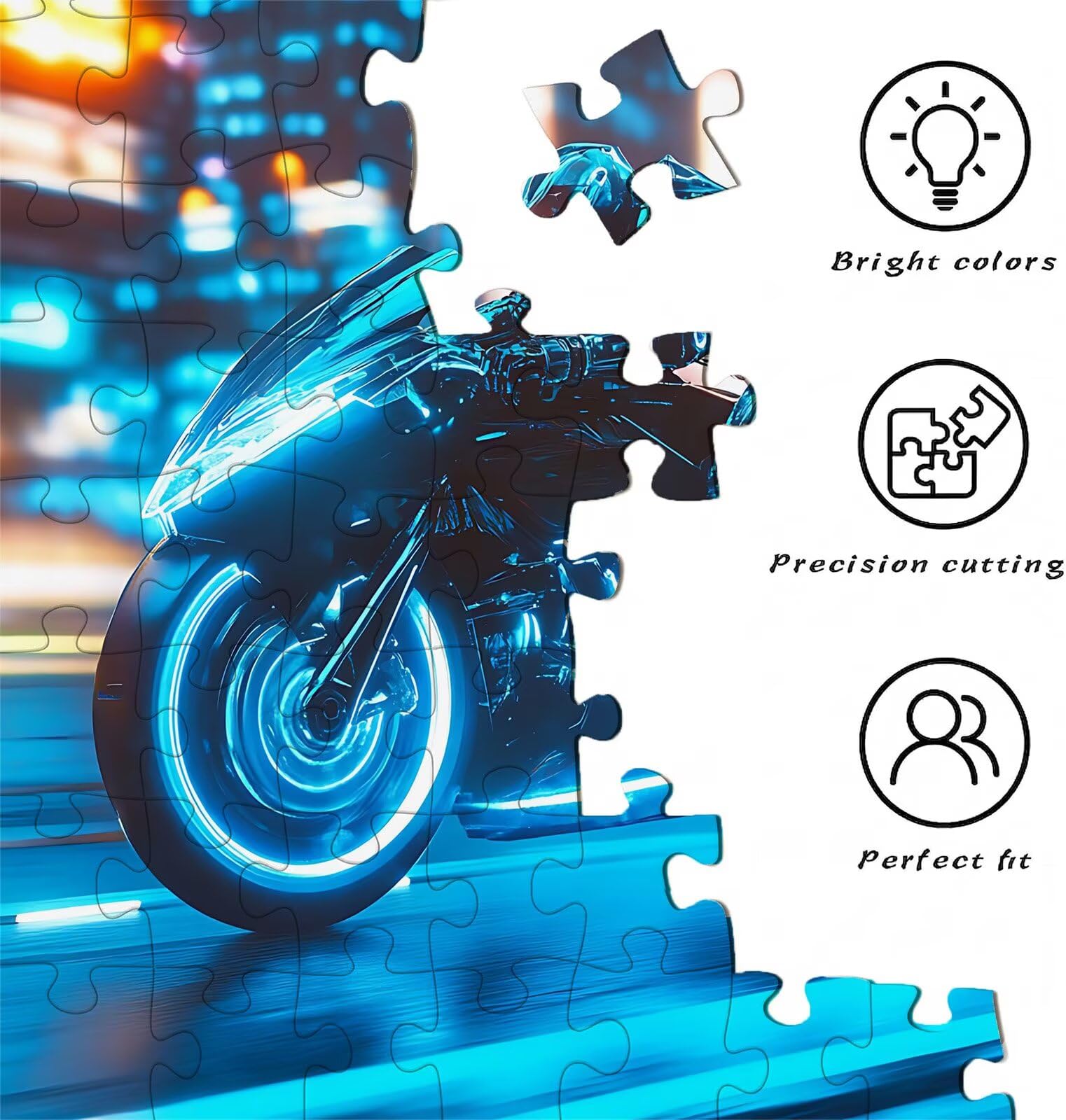 Puzzle 2000 elementów, drewniane puzzle dla dorosłych, auto, fantazyjne, klasyczne puzzle 99,5 x 70,5 cm, gra rodzinna, redukcja stresu, gra myśląca, dla miłośników puzzli, W0-39