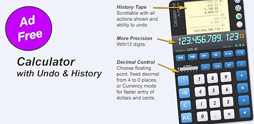 Calculator with Undo & History (Ad Free)