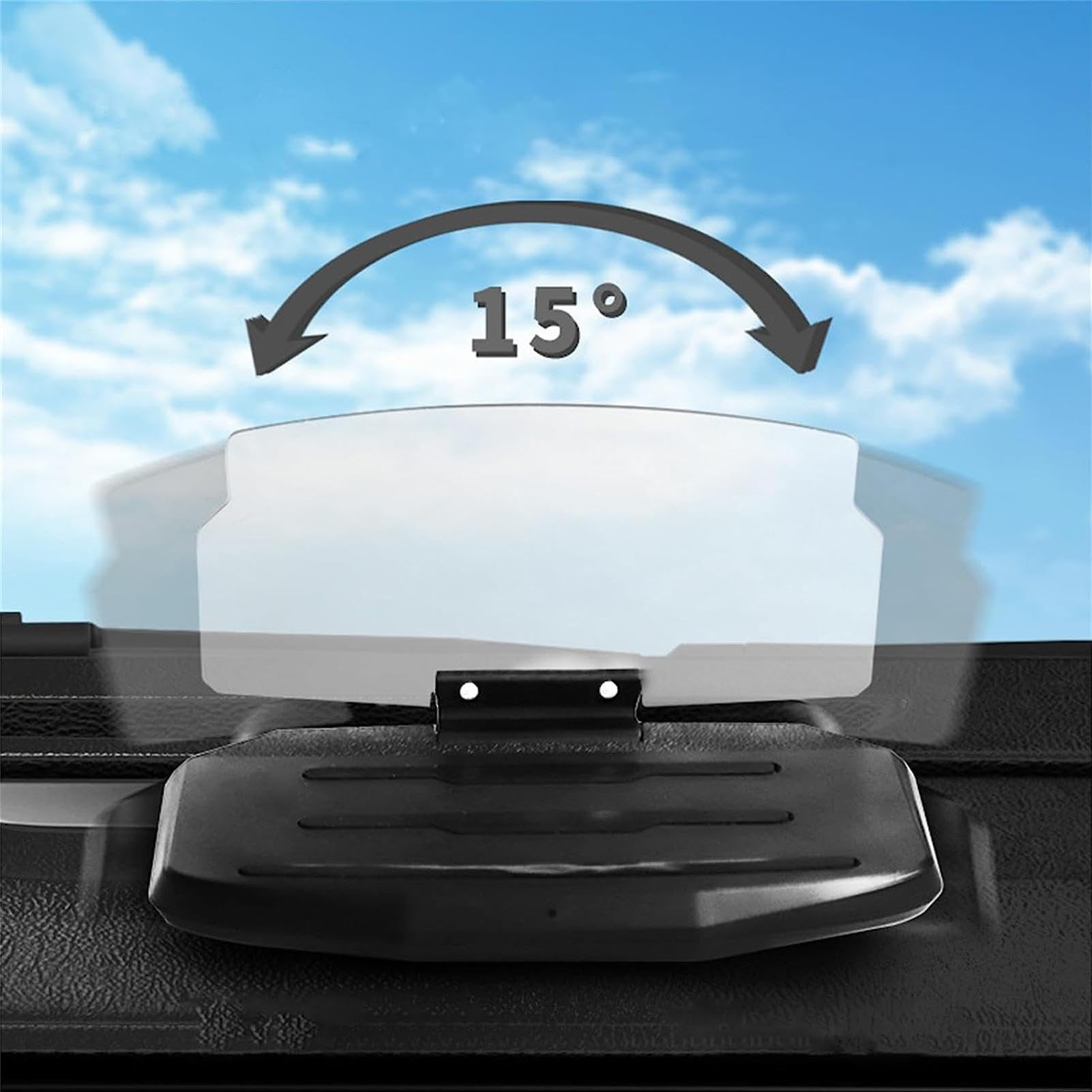Écran HUD De Voiture – Projecteur De Pare-brise De 7,87 Pouces | Affichage Tête Haute ABS De 20 Cm - Dispositif De Projection De Pare-brise, Écran De Tableau De Bord Portable Alimenté Par USB Indiquan