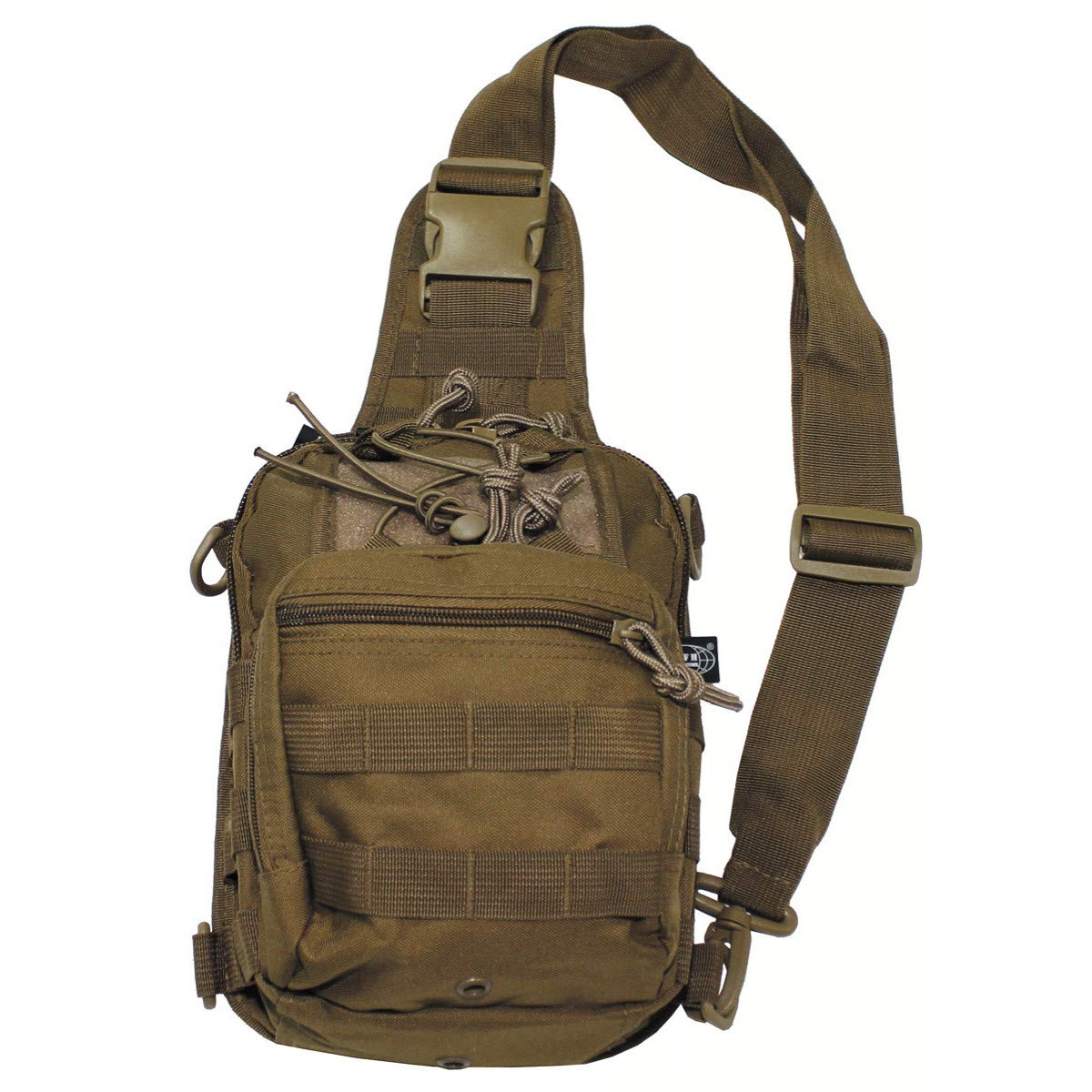 shoulder bag. molle. coyote tan