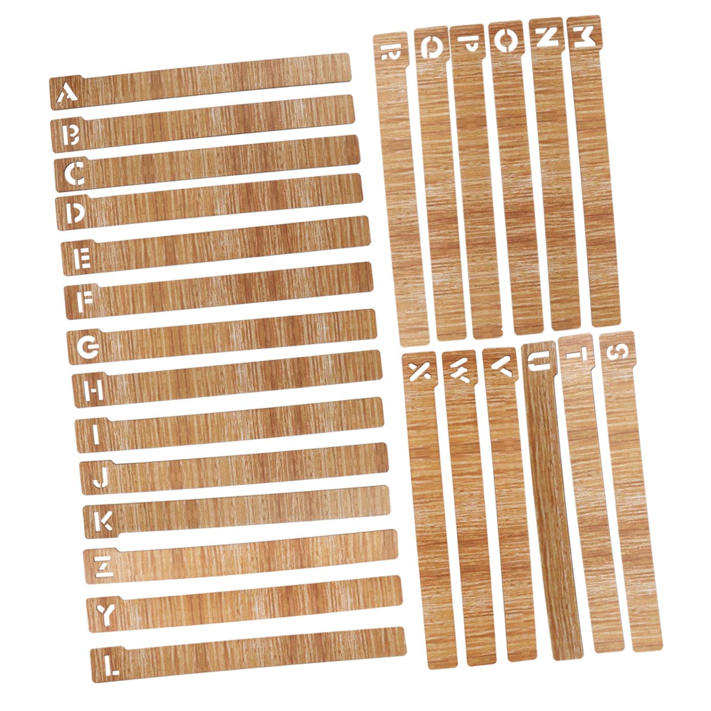 TEHAUX Segnalibri Strumento Educativo Versatile 26 Pezzi Alfabeto in Legno per Ragazzo Ragazza per Organizzare Libri Design Compatto e Colore Caffè per Apprendimento