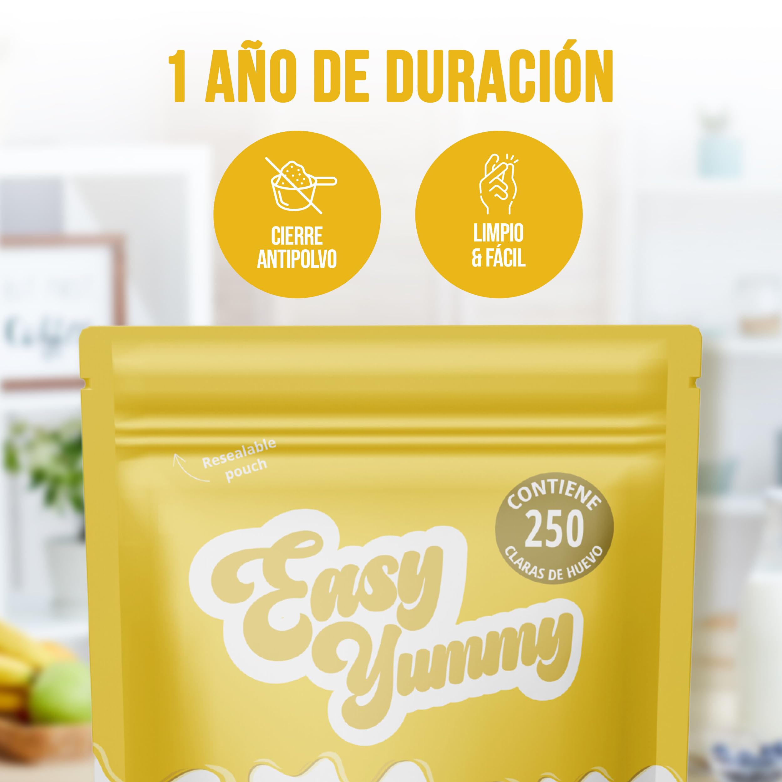 Clara De Huevo En Polvo 1 Kg – Huevos Deshidratados 100% Para Repostería Y Cocina