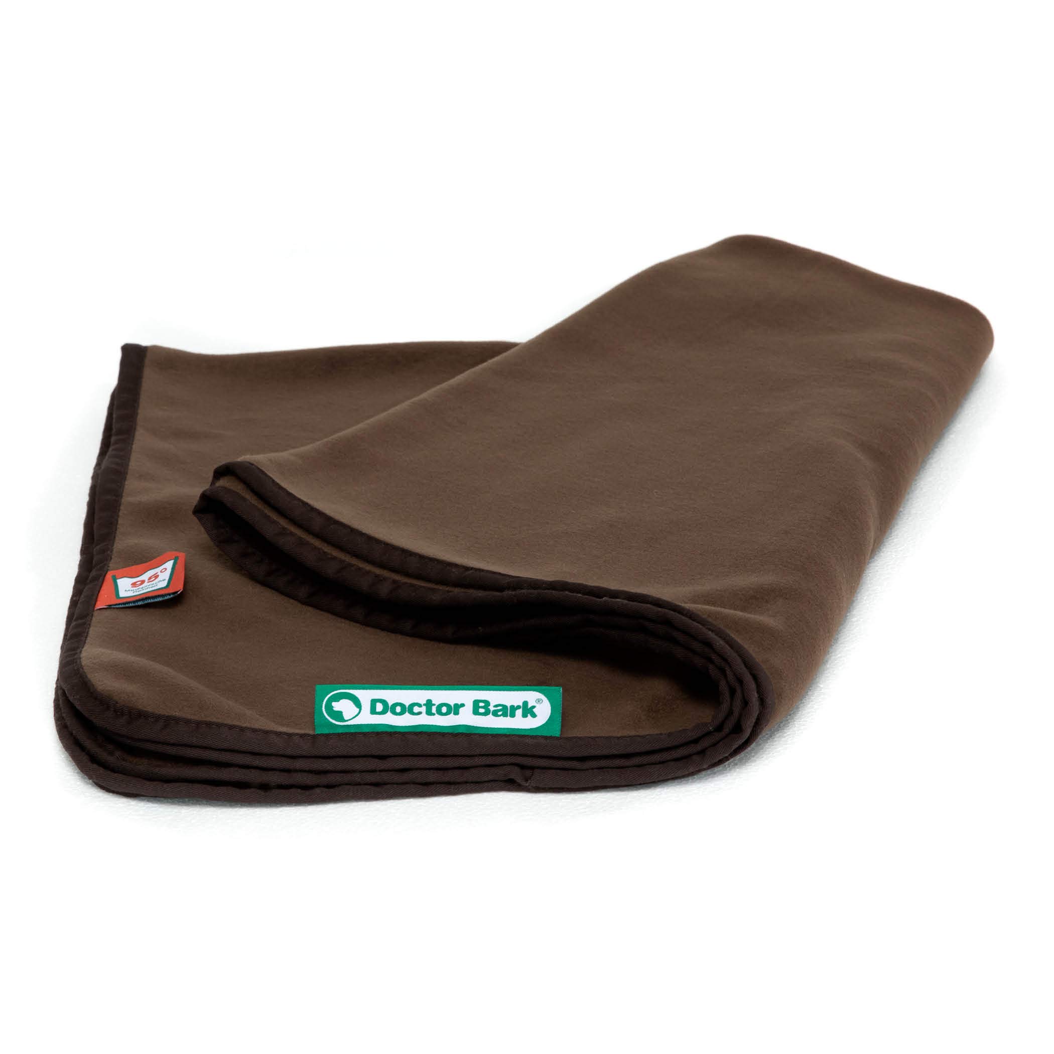 Doctor Bark | kuschelige Hundedecke waschbar bis 95°C, hygienische, weiche Fleecedecke für Sofa und Hundebett, Flauschige Haustierdecke - Made in Germany (M - 100x70 cm/Braun)