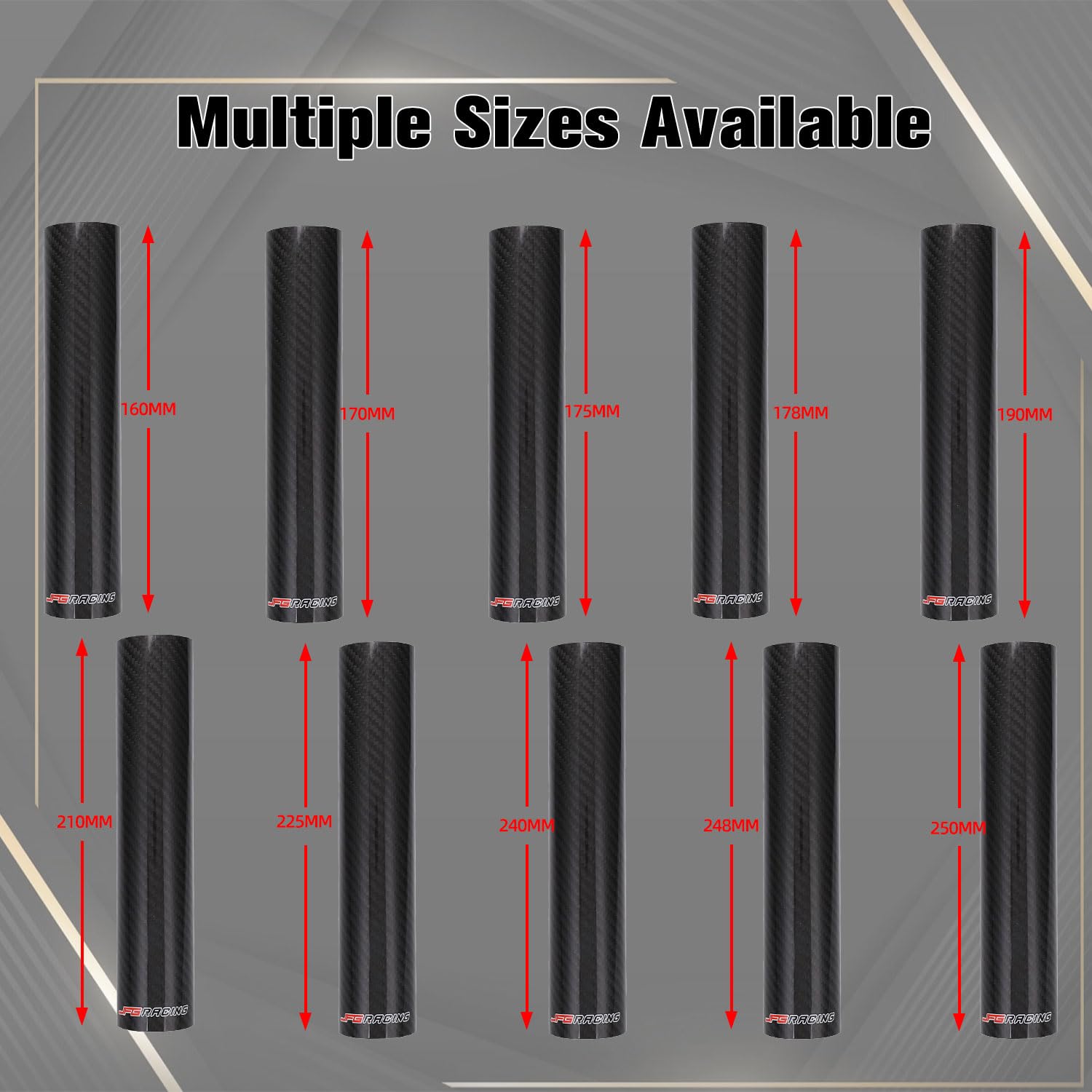 Protezione Forcella Moto In Fibra Di Carbonio JFG RACING - 225mm, Universale Per Dirt Bike On/Off Road - Foto 10