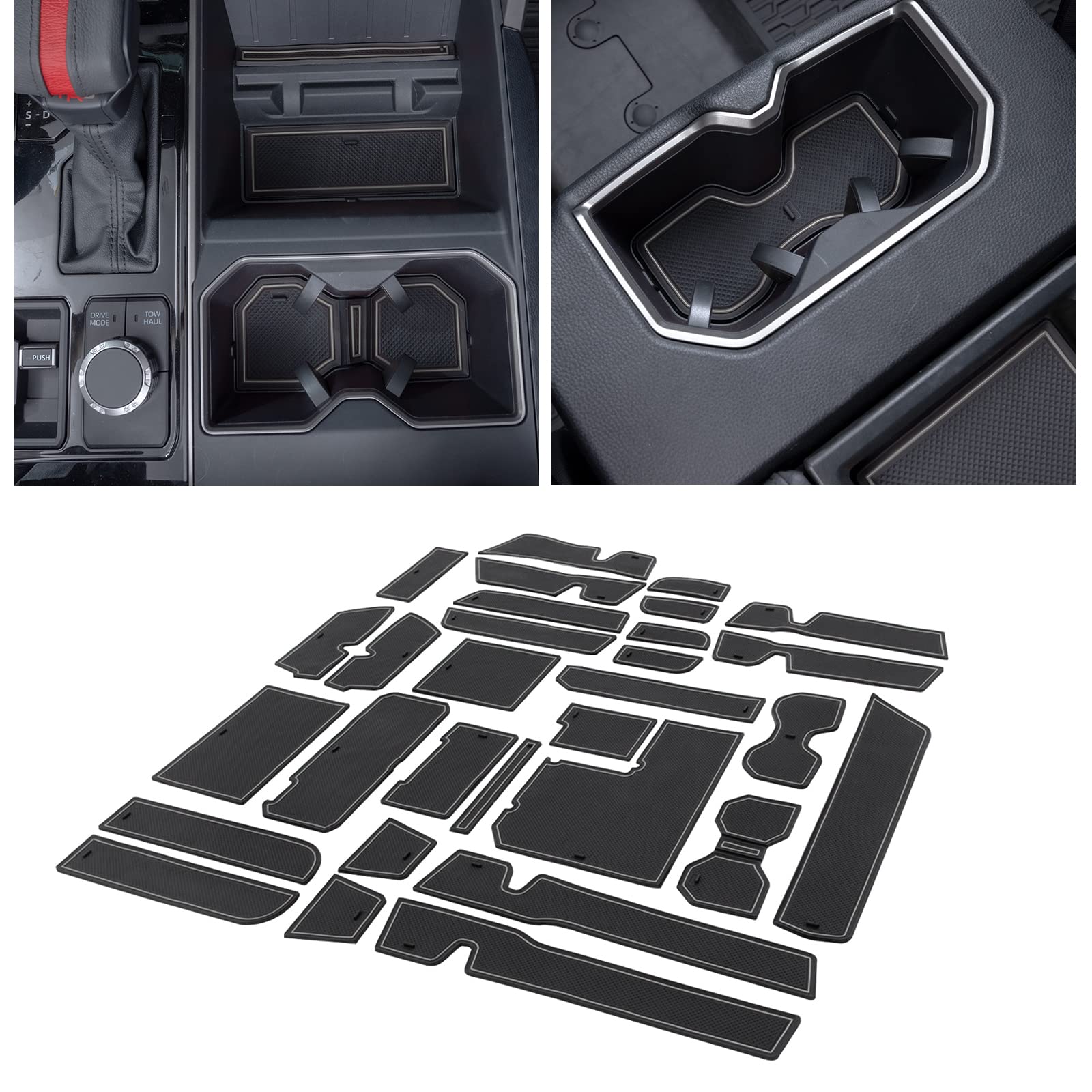Amazon.com: JDMCAR Liner Accessories Compatible with Toyota Tundra 2022 ...