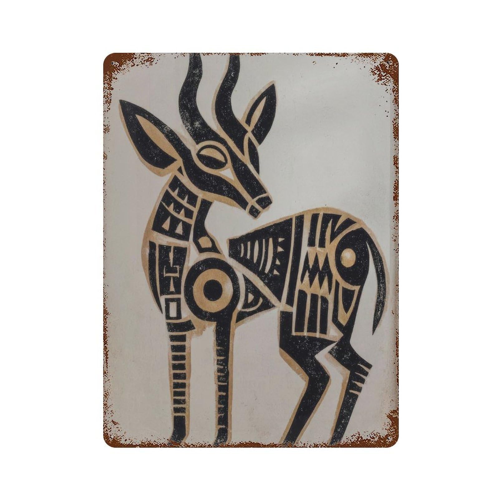xiaoxiaoshen Traditional Mexican Gazelle Wall Decor Art Metal Tin Poster Modern Home Decor Art Home Bar Shop Decorations Vintage Sign 40x30cm