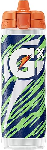 Gatorade Seattle Seahawks Gx NFL - Botellas antideslizantes para apretar, sistema de hidratación Gx y cápsulas concentradas de bebidas deportivas Gx