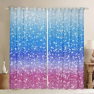 Erosebridal Rainbow Star Window Drapes 42