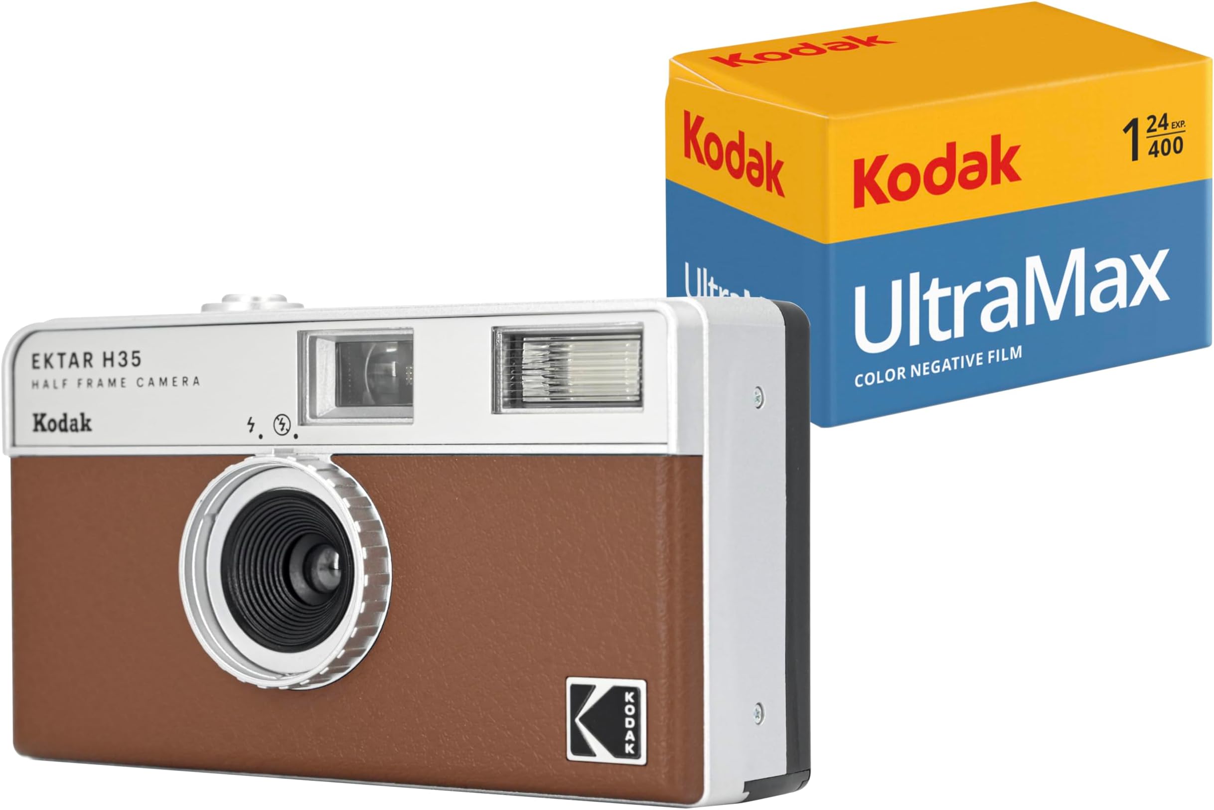 Amazon コダック(Kodak) 【国内正規品】 EKTAR H35 ハーフフレーム フィルム カメラ (ブラウン) Kodak