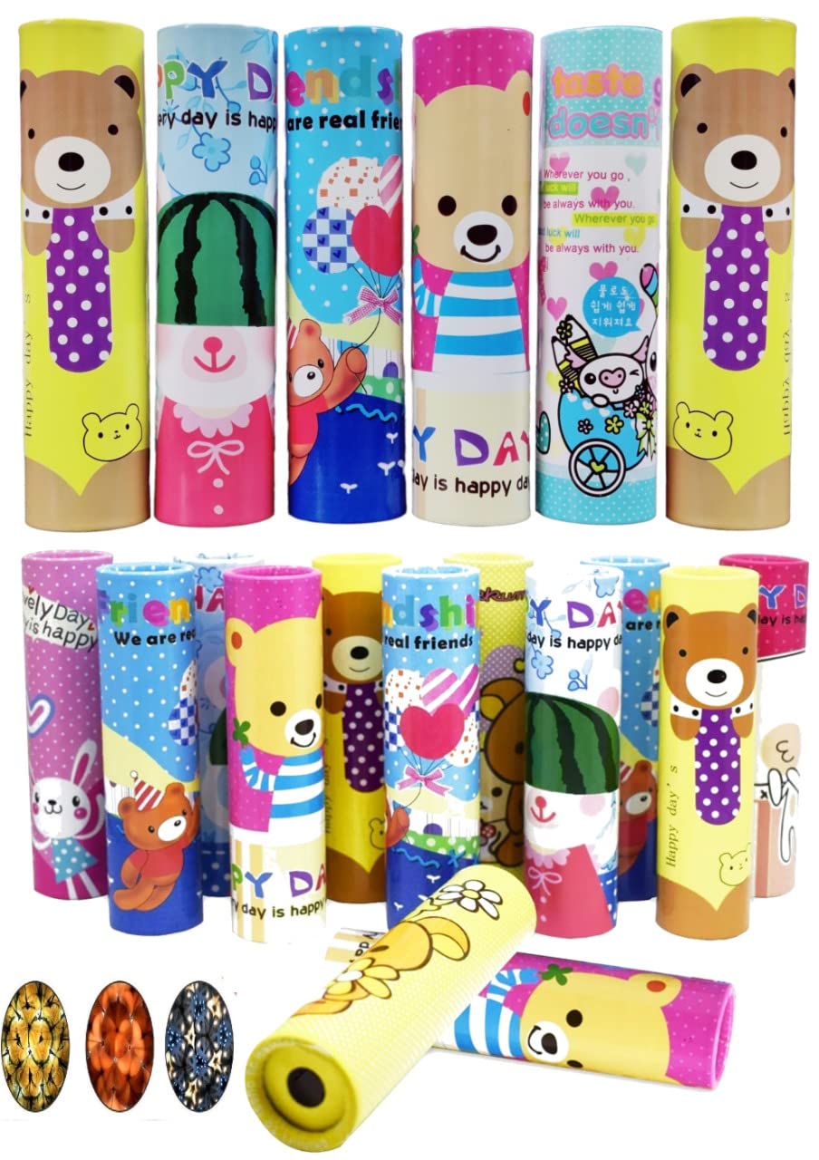 FunBlast Kaleidoscope for Kids, (Pack of 24) Best Birthday Return Gifts for Kids, Magical Kaleidoscopes, Kaleidoscope for Kid Return Gift, Toy for Kid,(Color May Vary) (24)