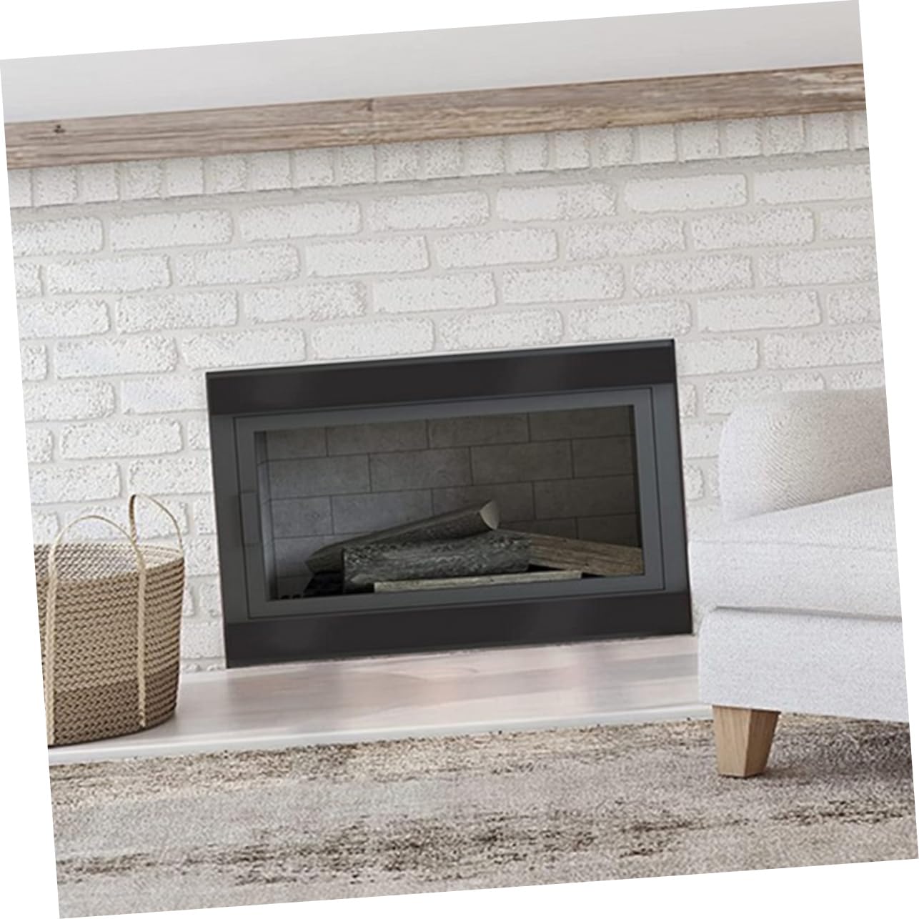 Copri Stufa Magnetico Nero 2 Pezzi, Gomma Magnetica | Caminetto Interno, Copertura per Aerazione, Riduce la Dispersione Termica, Accessori per Casa