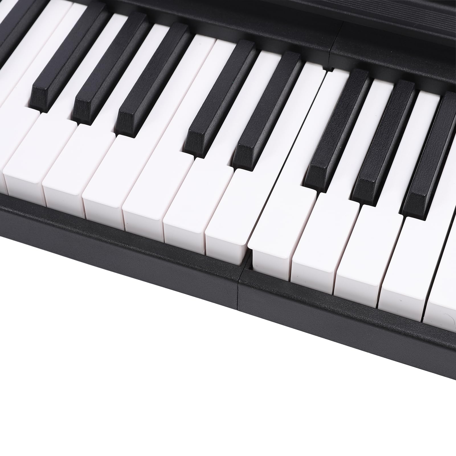 Piano plegable, material de policarbonato premium, 88 teclas, teclado electrónico, portátil para principiantes, con pedal de pie, bolsa de viaje, para uso en interiores y exteriores
