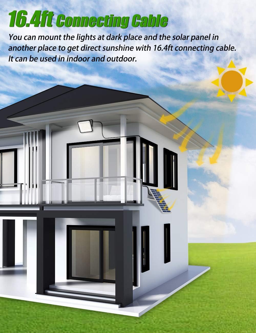 Uр Tо 40% оƒƒ ENGREPO Solar Lights Outdoor 1500LM 80 LEDs Security Waterproof Solar Flood Light 6000K Bright White Floodlights Auto On/Off Dusk to Dawn with Remote for Yard, Shed, Barn, Garage Amаzоn Crаzу 🔥 Dеаlѕ ENGREPO Solar Lights Outdoor 1500LM 80 LEDs Security Waterproof Solar Flood Light 6000K Bright White Floodlights Auto On/Off Dusk to Dawn with Remote for Yard, Shed, Barn, Garage