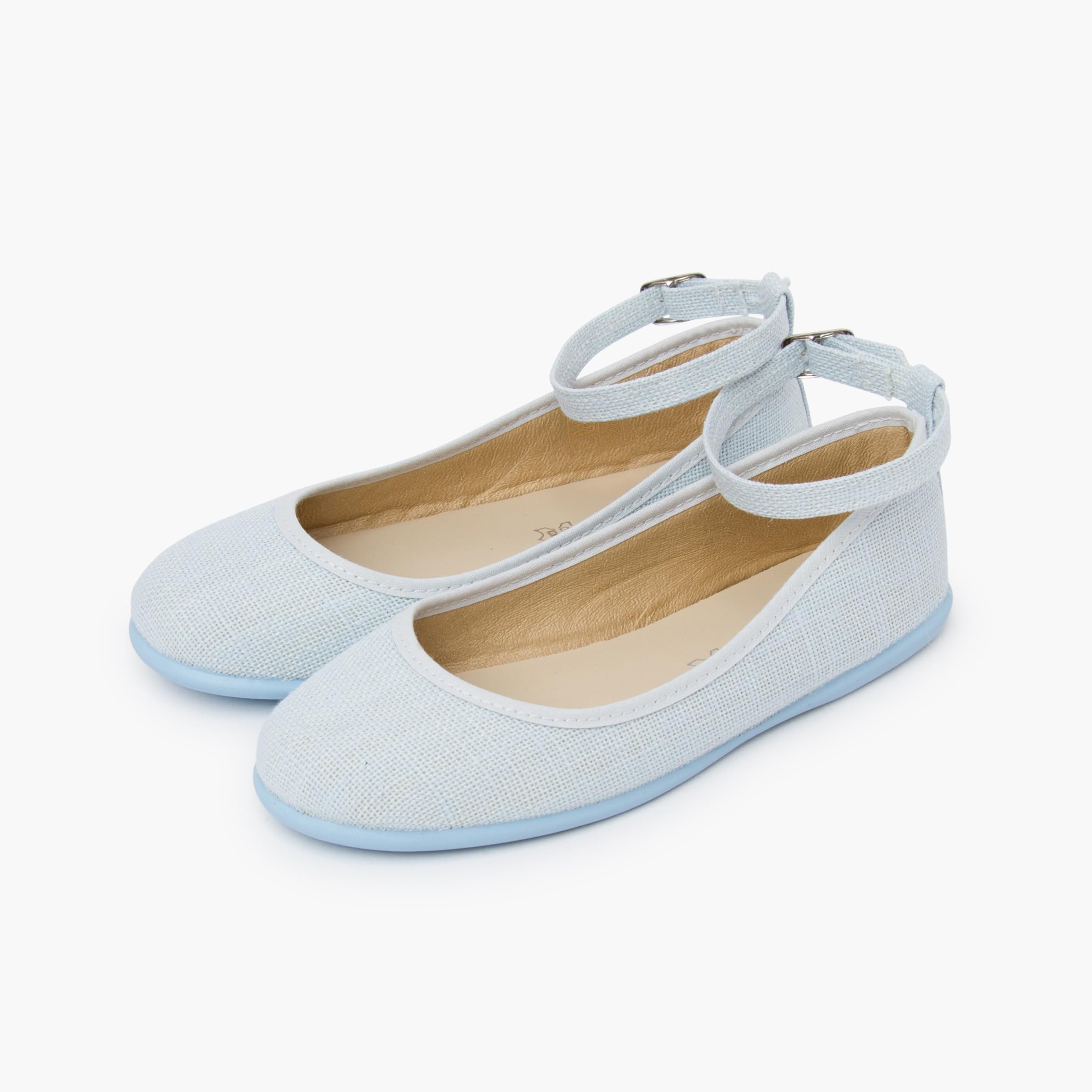 Pisamonas Ballerine con Cinturino Lino Fiocco Tulle