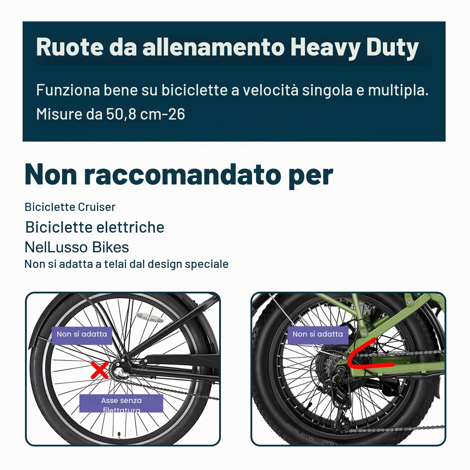 Moshay Rotelle per bicicletta adatte a bici da 40,6, 45,7, 50,8, 55,8, 61 cm per bambini, passa sopra l'immagine per ingrandirla (nero)