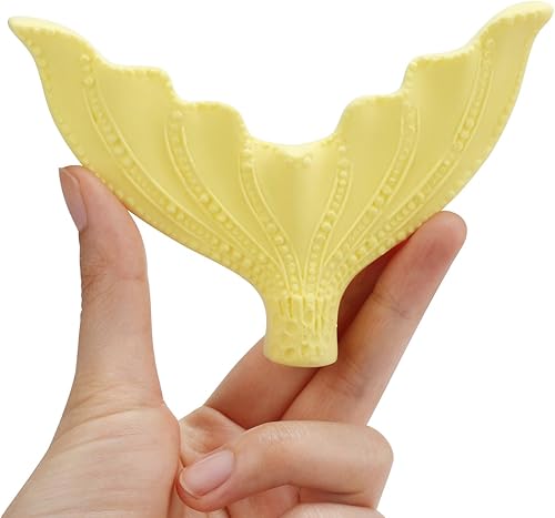 Miniatura 7 de Beasea - Molde de cola de sirena grande de silicona 3D, molde de cola de sirena de fondant, molde de caramelo para decoración de pastel de arcilla