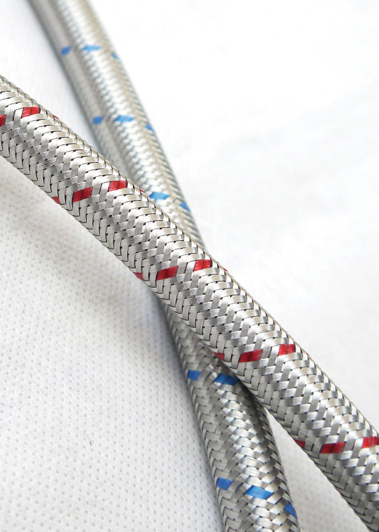 4 x elastyczne złącza kranowe M10 x1/2 (1000 mm) | 10 długości | 2 pary mieszaczy kuchennych/umywalkowych BSP Monobloc Flex Pipe Tails | pleciona stal nierdzewna