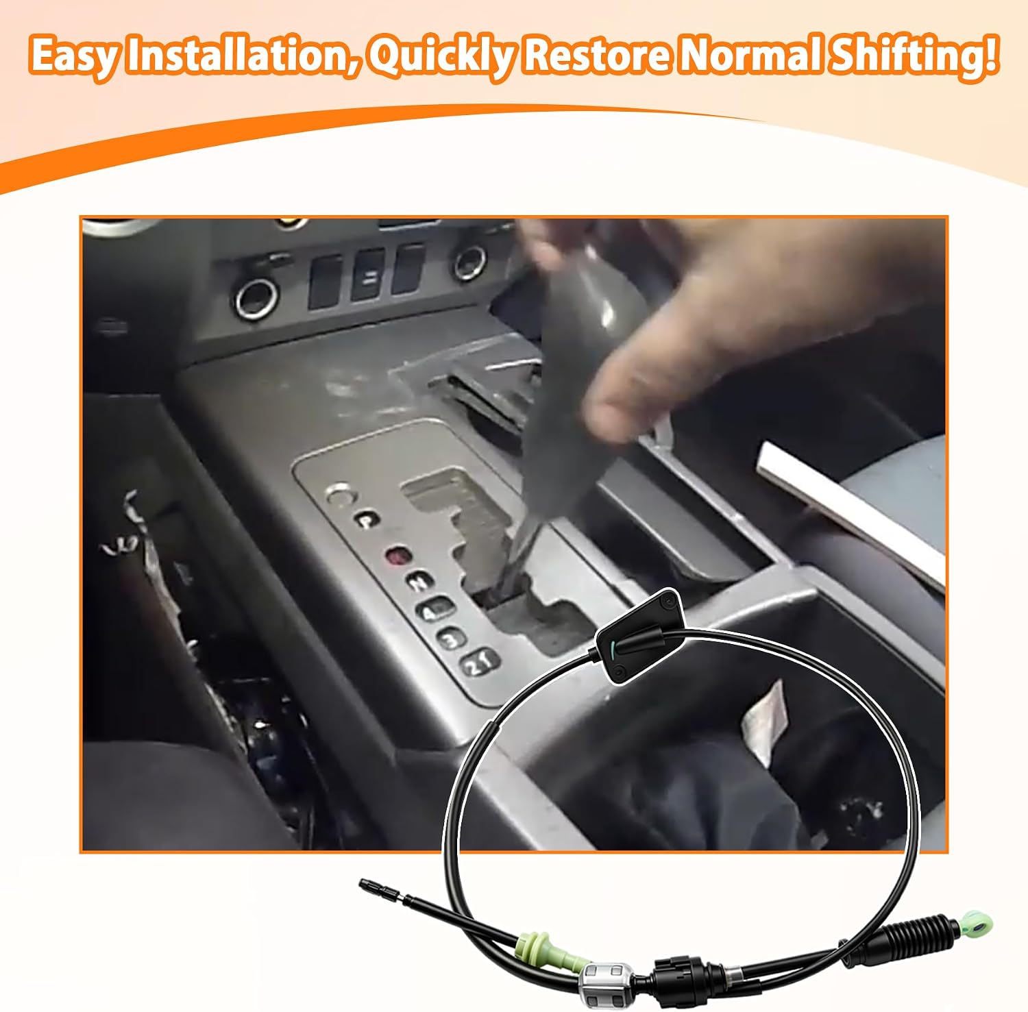 Automatic Transmission Shift Cable Fit for Nissan Armada 2004-2015 for Titan 2004-2015 for Pathfinder Armada 2004 Replace 34935-7S000 34935-ZR00A 34935ZQ60A 34935-ZQ60A