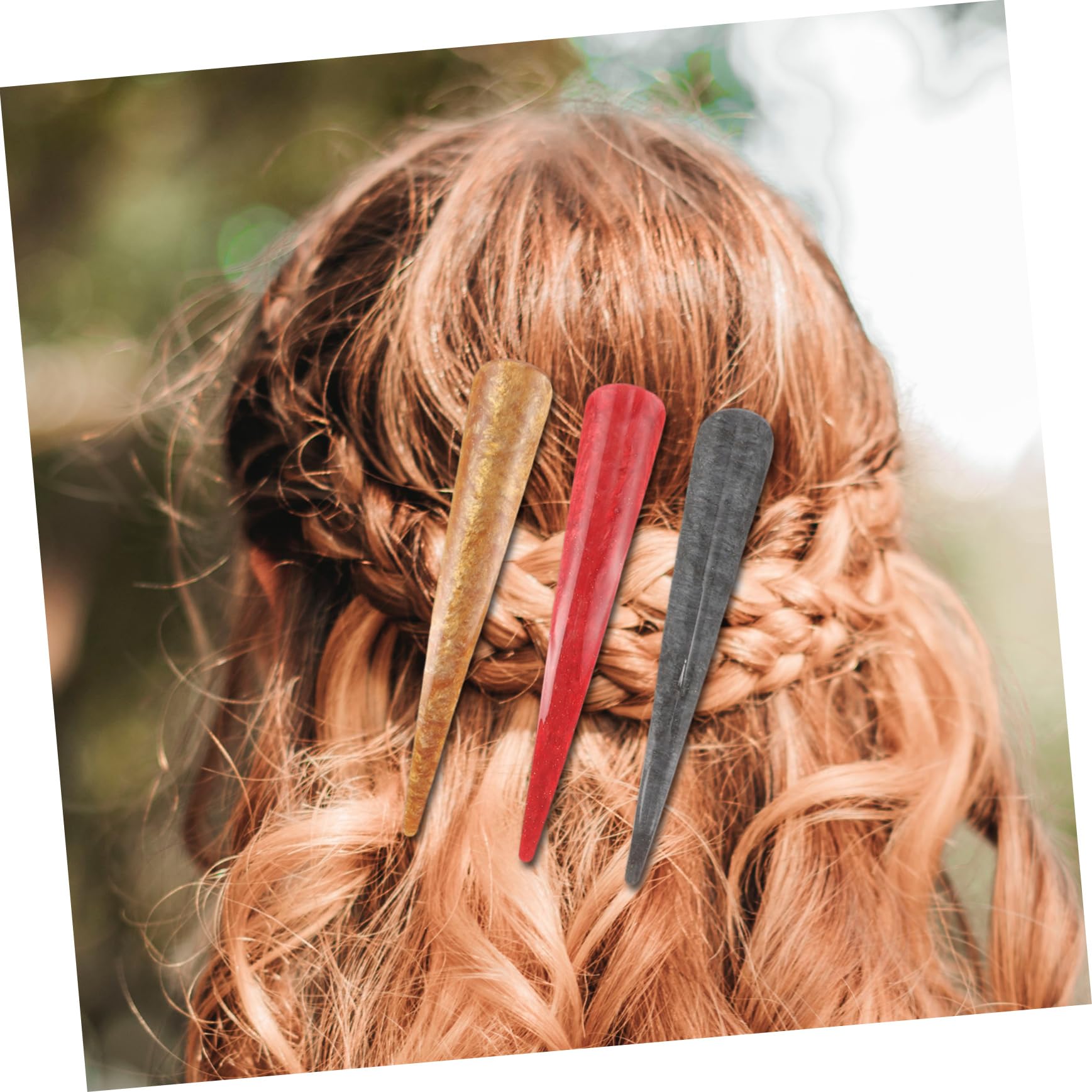 minkissy 12pezzi Fermagli Per Acrilico Ox Horn Clip Decorative Per Acconciature Femminili Per Stile e Comfort
