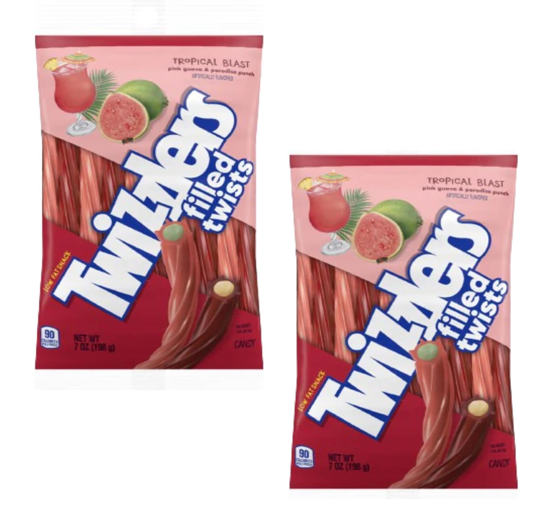 Amazon.com : Tropical Blast Twizzlers - Pack of 2 - Pink Guava and