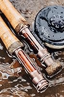 Vista 3 de Moonshine Rod Company Caña de pesca con mosca de acción rápida, caña de grafito de fibra de carbono con estuche de viaje con cremallera, Drifter II