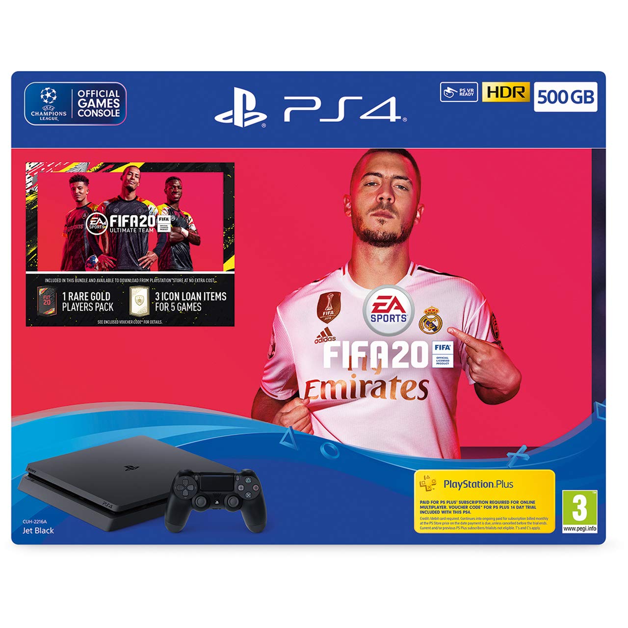 Fifa 20 500GB PS4 Bundle - PlayStation 4 [Edizione: Regno Unito]