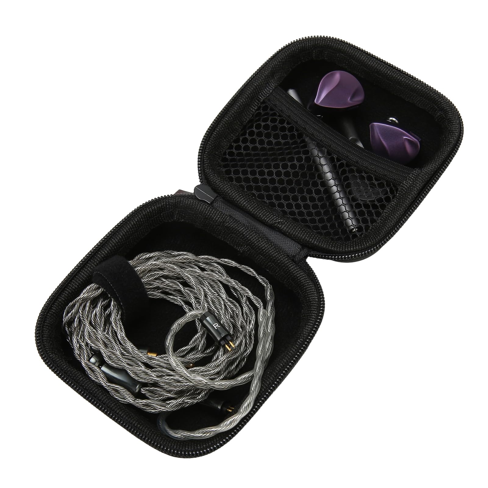 Wired Earbuds, Professional Monitor Earbuds 13mm Dual Cavity Dynamic Driver Wired Monitor Earphones with Detachable Cable (2.5)