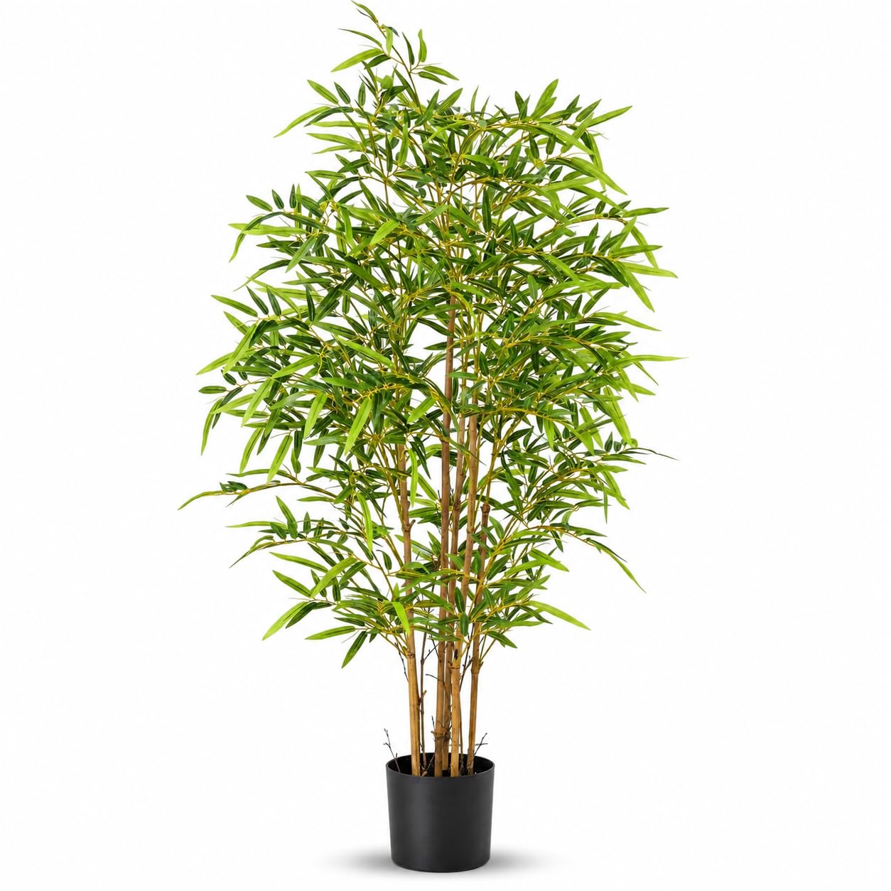 Arick Decor Bamboo Plant - 4ft Faux Tree with Pot -2